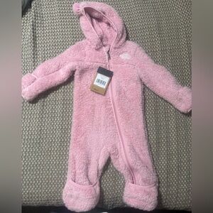 North face baby bear one piece bunting